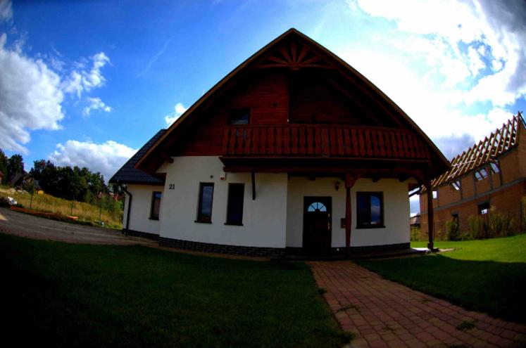 Timber frame house