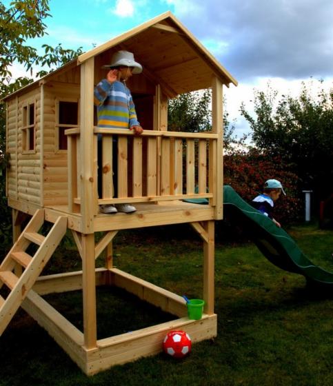 Children play house