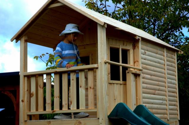 Children play house