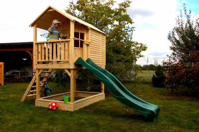 Children play house