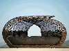 poly rattan bed, wicker bed