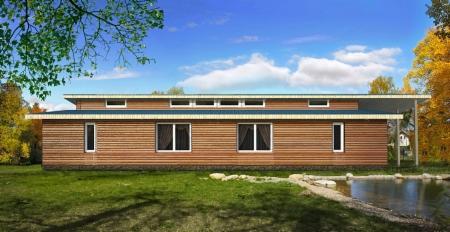 Timber frame house