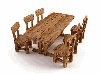 Tables and chairs for the restaurant