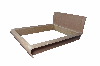 curved plywood bed
