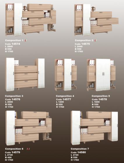 Office room sets, Design