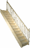 Interior stairs and stair elements from beech wood or softwood