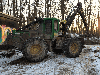 Skidding - Forwarding, Forest Tractor, John Deere