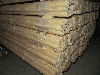 Round shaped mouldings of whitewood