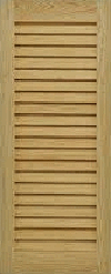  Exterior Louvered Solid Wood Panel Shutter 