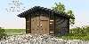 Garage en bois lamellé collé 75 mm