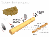 Wooden house building machines