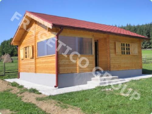 Timber frame house