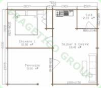 Timber frame house