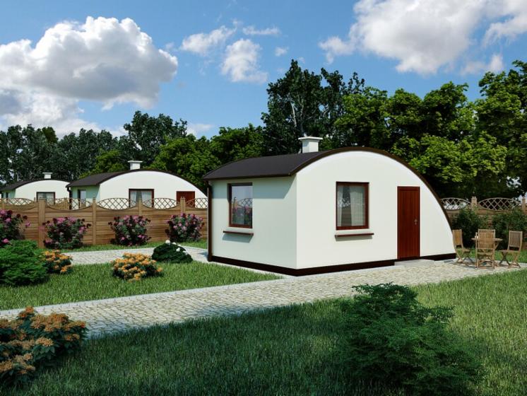 Timber frame house