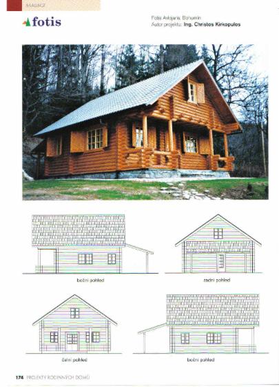 Square milled log house