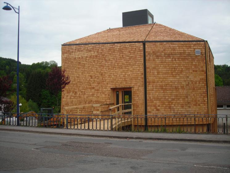 Timber frame house
