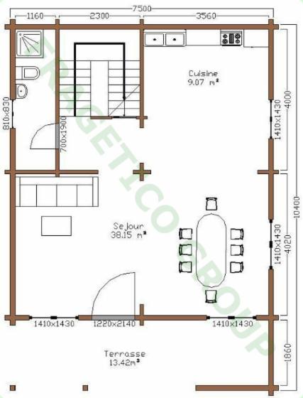 Timber frame house