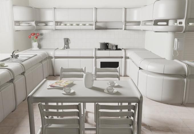 Ensemble de meubles de cuisine, Contemporain
