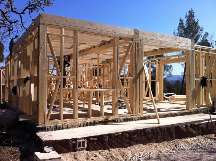 Timber frame house