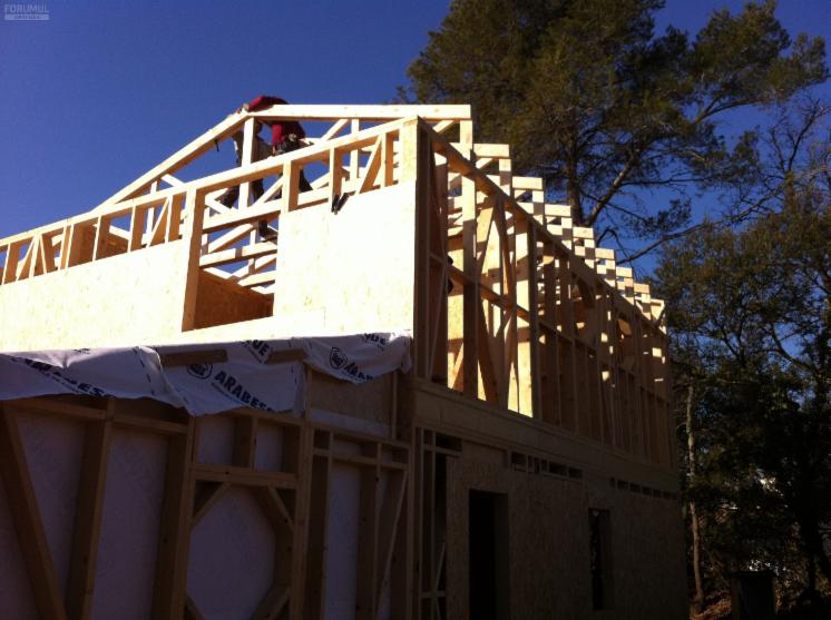 Timber frame house
