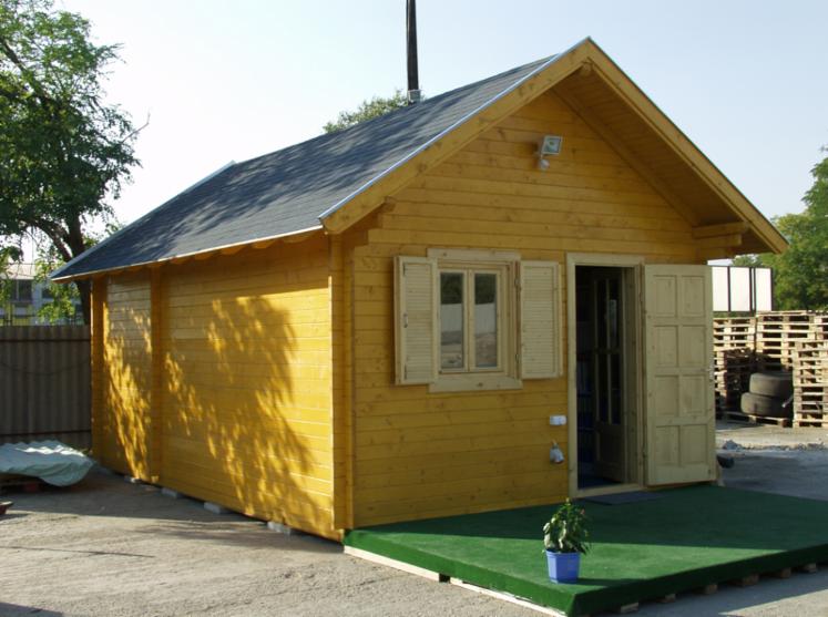 Timber frame house