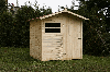 Timber frame house, Pine (Pinus sylvestris) - Redwood
