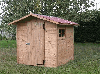 Timber frame house, Pine (Pinus sylvestris) - Redwood