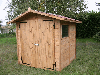 Timber frame house, Pine (Pinus sylvestris) - Redwood
