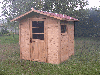 Timber frame house, Pine (Pinus sylvestris) - Redwood