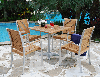 Modern teak outdoor furniture