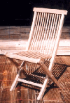 Snicker fold chair, unfinished ( fine sanded ), teak.