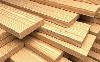 Oak boards several widths