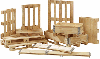 Wooden pallets, pallets collars, repaired used pallets