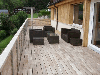 terrace floor in acacia / robinia