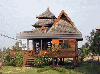 Timber frame house, Teak
