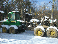 Skidding - Forwarding, Forwarder, JOHN DEERE