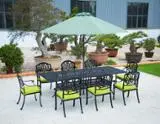Garden Furniture - Dining Set Cast Aluminum 8 Seats