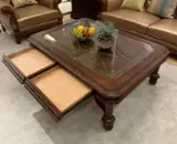 Tables Living Room Furniture - American retro solid wood coffee table/sofa table/corner table)