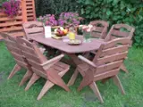 Mobilier De Gradina Din Lemn En Gros - Seturi De Grădină Contemporan 30 - 30 bucăţi Spot - o dată